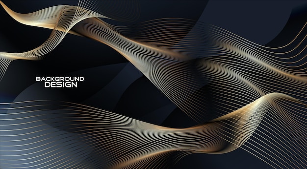 Vector dark gradient style abstract background design