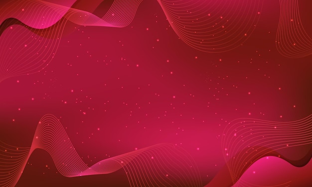 Vector dark red waves and dots abstract background