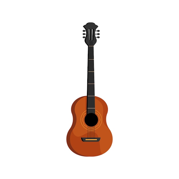 Vector de guitarra acústica de instrumento musical