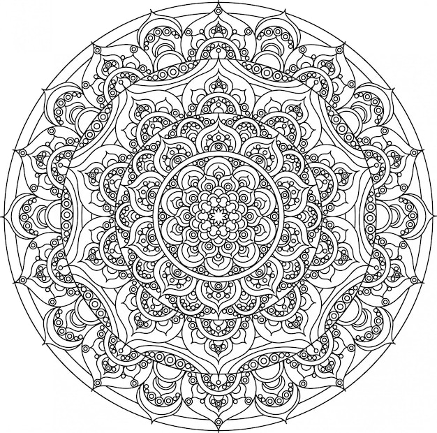 Vector decoratief mandala ornament