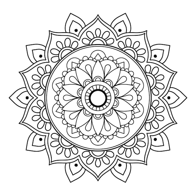 Vector decoratieve bloemenmandala