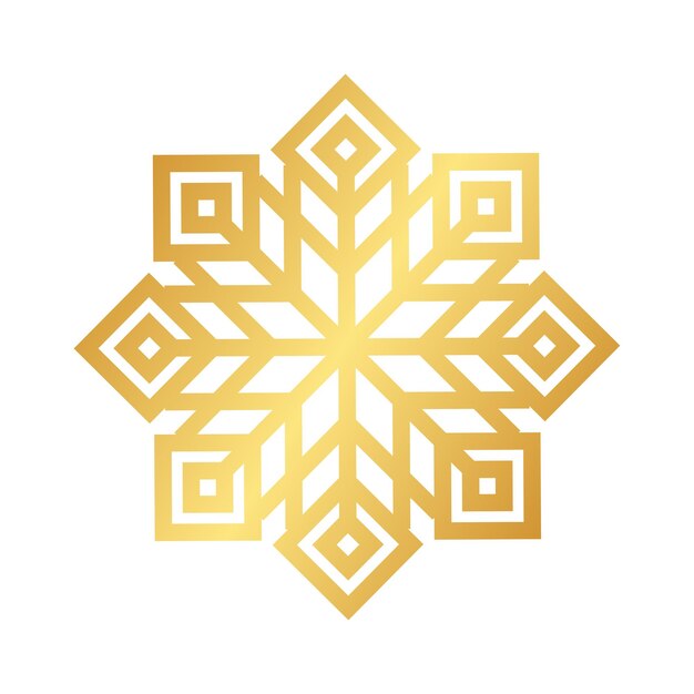 Vector decoratieve kerst sneeuwvlokken ontwerpen