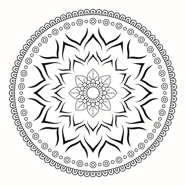 Vector decoratieve mandala en patroon Indiase stijl