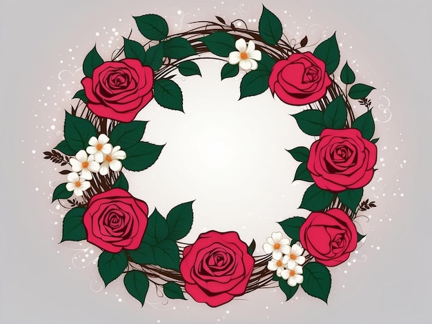 Vector decorative circle frame