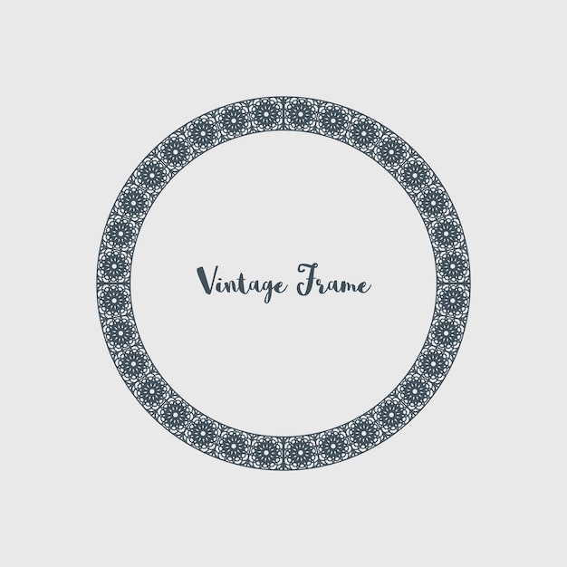 Vector Decorative Circle Frame