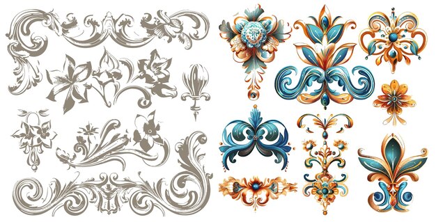 Vector vector decorative frame