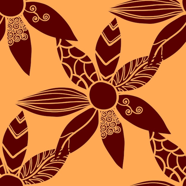 Vector decorative seamless pattern