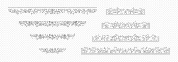 ベクトルデコレーション ウォールパネルのセット JALI デザイン CNC パターン レーザーカッティングパターン ルーター CNC カッティング