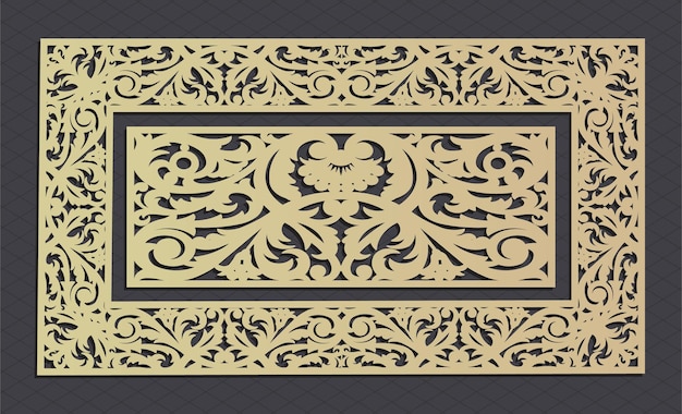 Vector vector decorative wall panels set jali design cnc pattern laser cutting pattern router cnccuttingjal