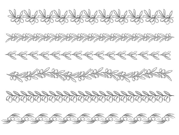 Vector vector decorative wreath olive branchfor labels packaging