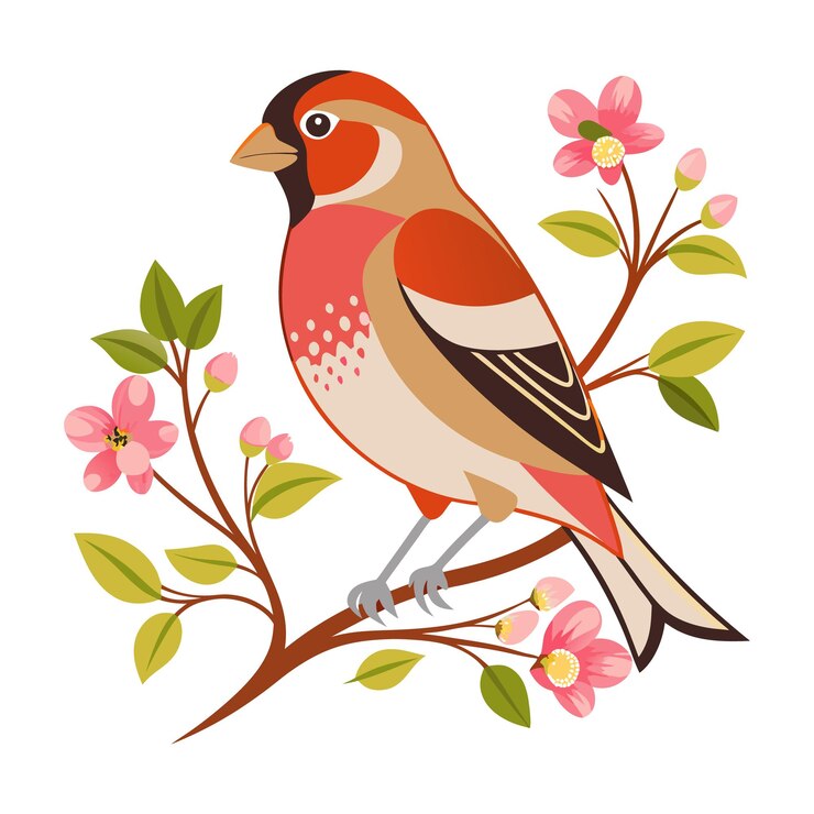 Vector vector delicate finch