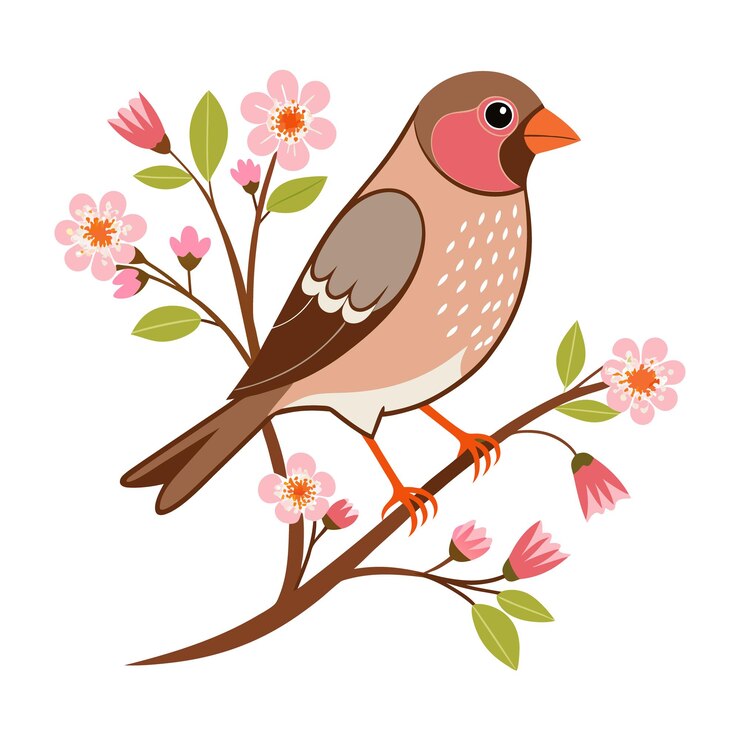 Vector vector delicate finch