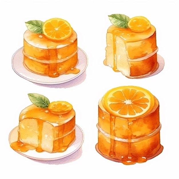 Вектор Векторный набор вкусных пирогов векторные фрукты и пироги векторные сладкие выпеченные пироги