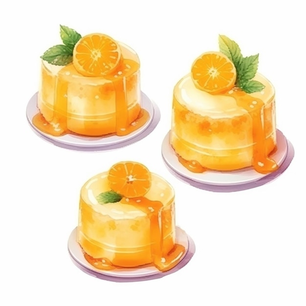 vector delicious cakes set vector fruits and cake vector sweet baked cakes set vector cake