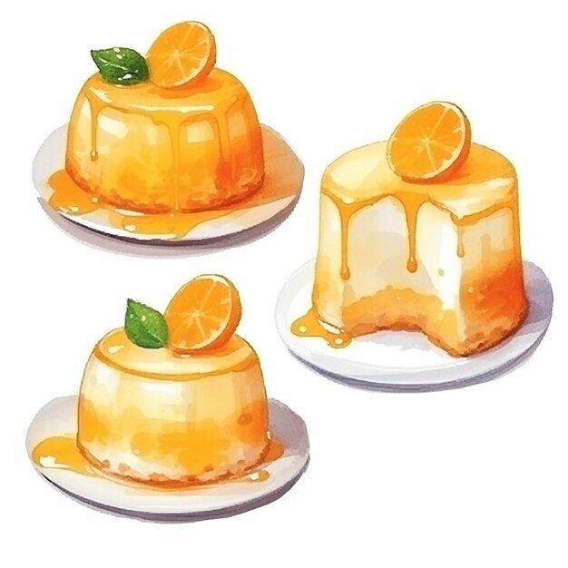 Vector vector delicious cakes set vector fruits and cake vector sweet baked cakes set vector cake