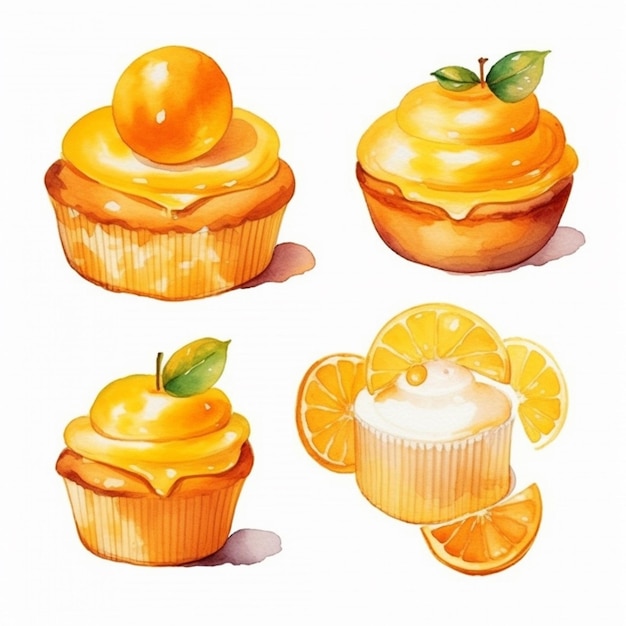 Vector vector delicious cakes set vector fruits and cake vector sweet baked cakes set vector cake