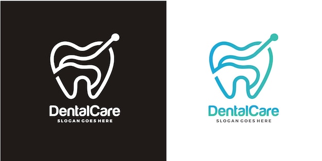 Vector vector dental logo template vector illustration