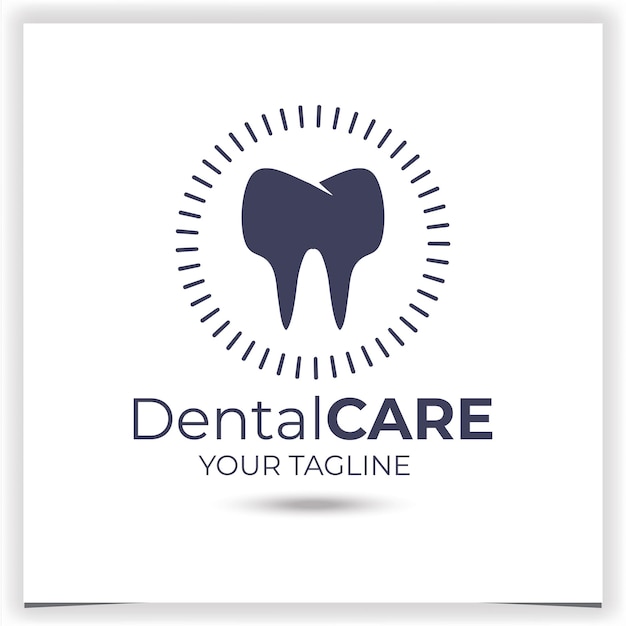 Vector dentist logo design template