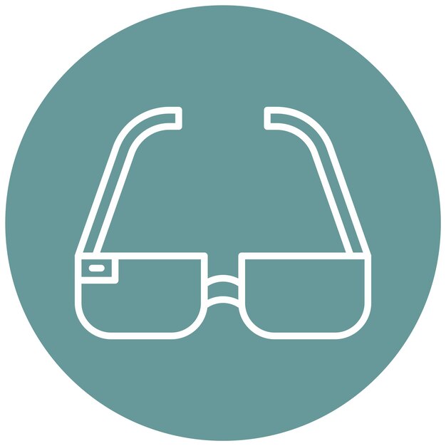 Vector Design 3d Glasses Icon Style