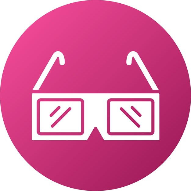 Vector vector design 3d glasses icon style