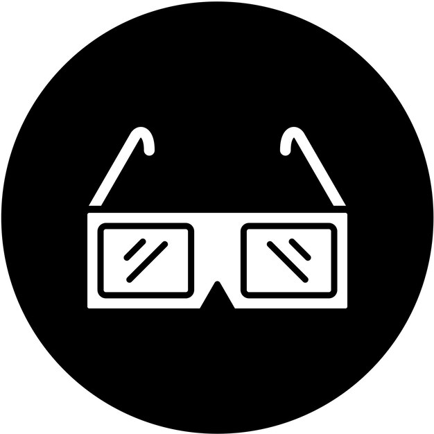 ベクトル vector design 3d glasses icon style