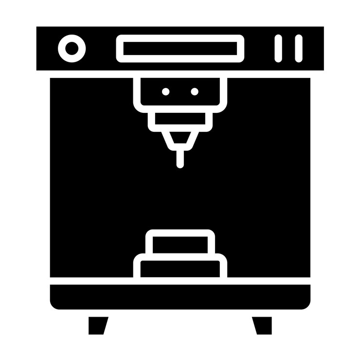 Vector vector design 3d printer icon style
