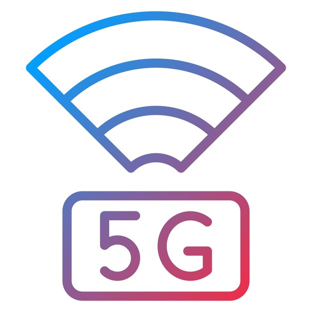 Vector vector design 5g network icon style