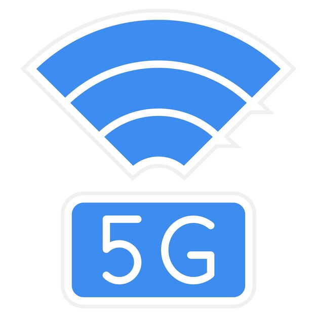 Vector vector design 5g network icon style