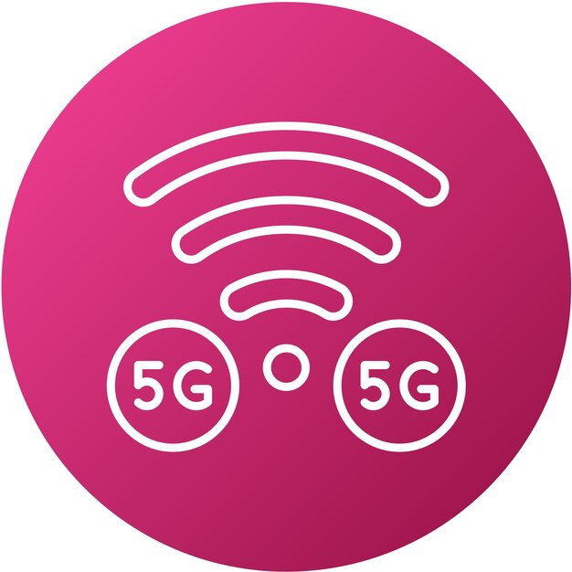 Vector Design 5G Network Icon Style