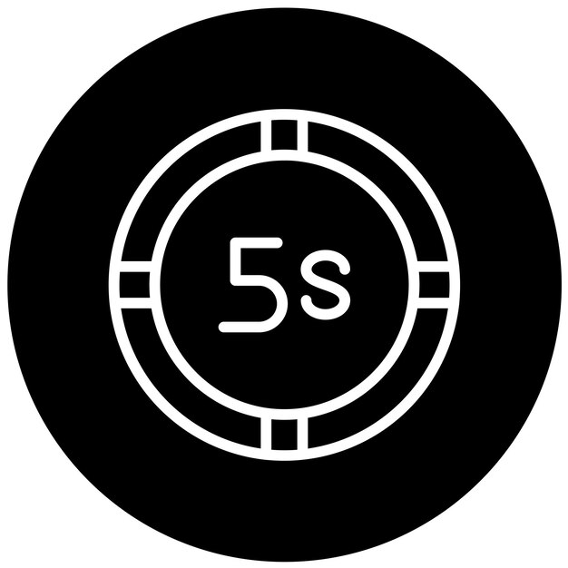 Вектор Векторный дизайн 5s icon style