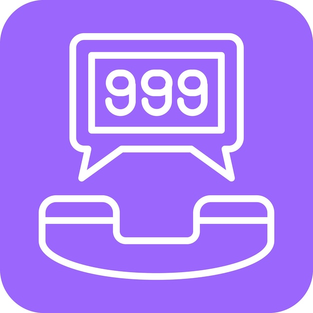 Vector vector design 999 icon style