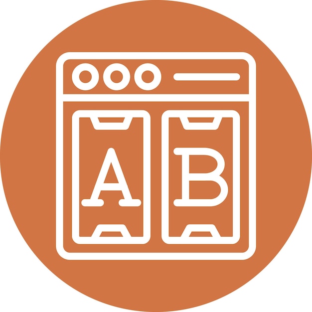 Vector Design Ab Testing Icon Style