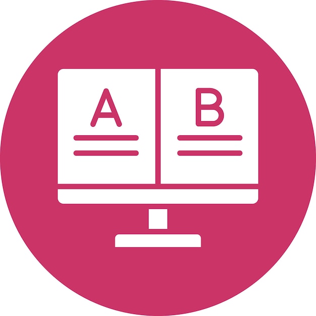 Vector Design Ab Testing Icon Style