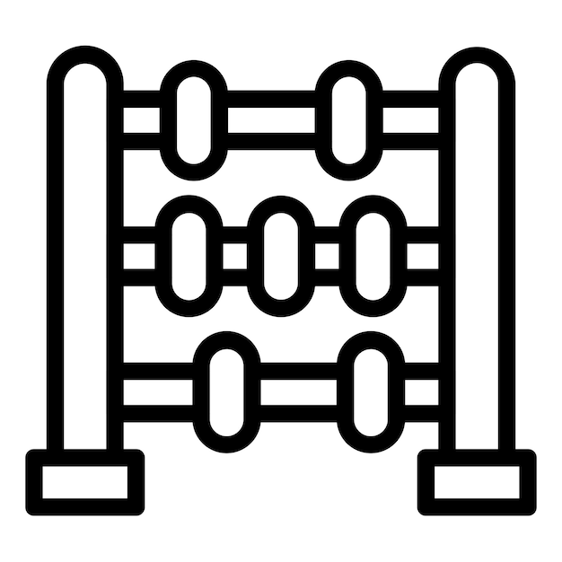 Vector Design Abacus Icon Style