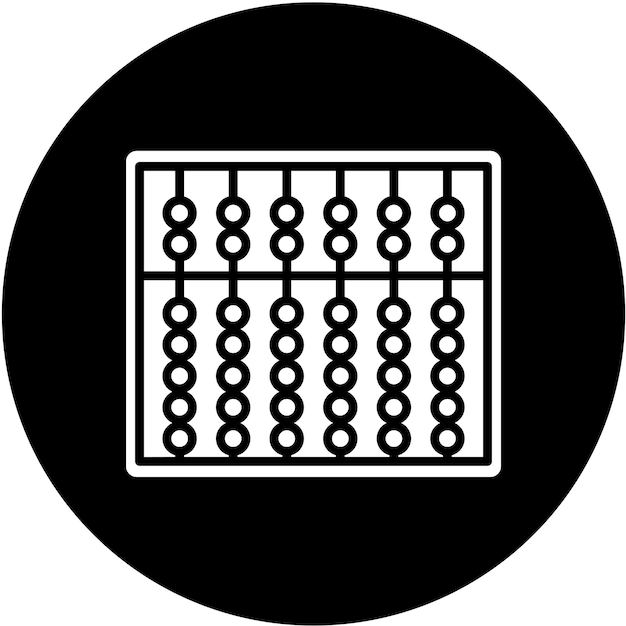 Vector vector design abacus icon style