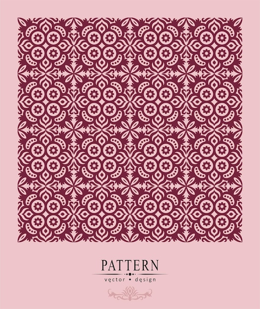 Vector Design Abstract Flower Batik Ethnic Modern Style Pattern Background 5