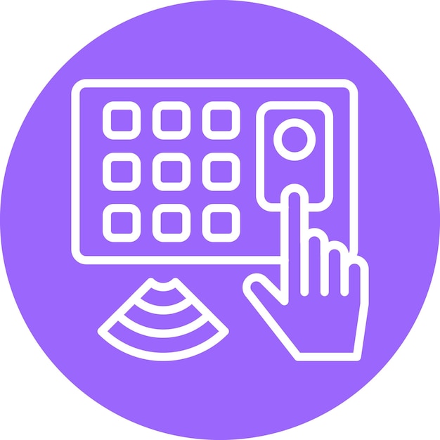 Vector Design Access Control Icon Style