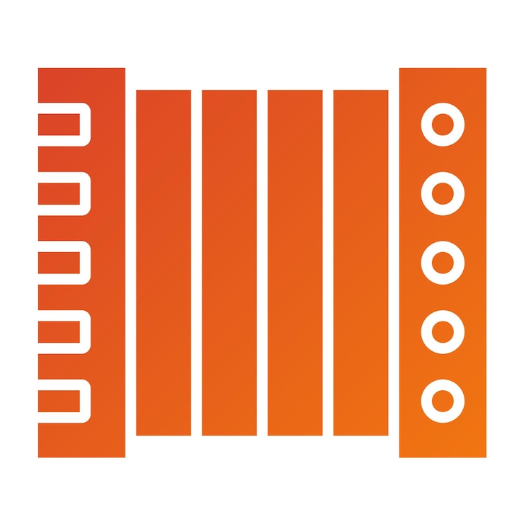 Vector vector design accordion icon style