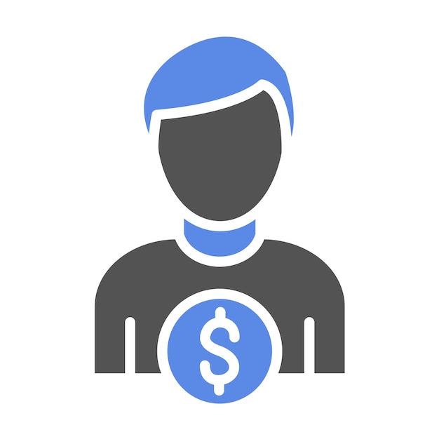 Vector Design Accountant Icon Style
