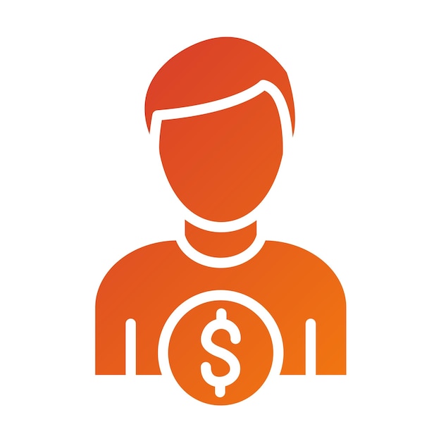 Vector Design Accountant Icon Style