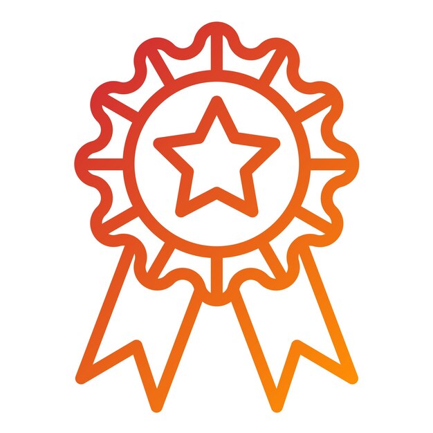 Vector Design Achievement Icon Style (Icon stijl voor vectorontwerp)