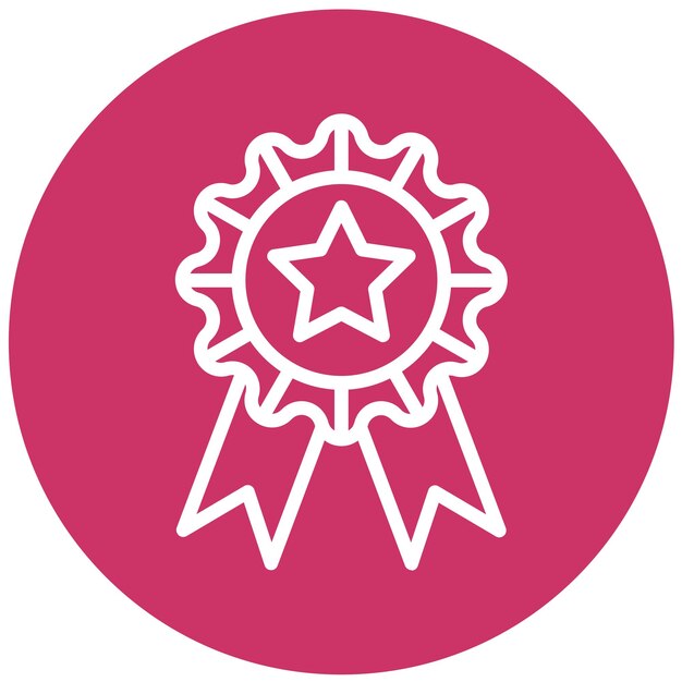 Vector Design Achievement Icon Style