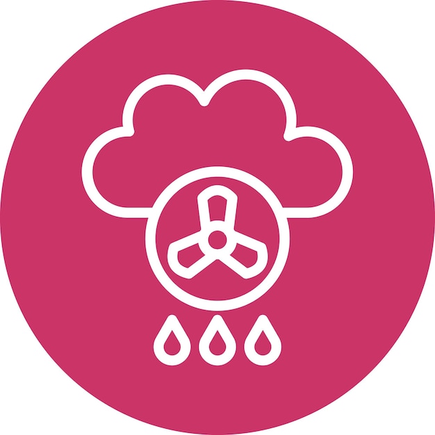 Vector Design Acid Rain Icon Style