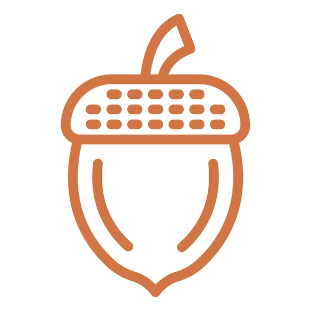 Vector Design Acorn Icon Style