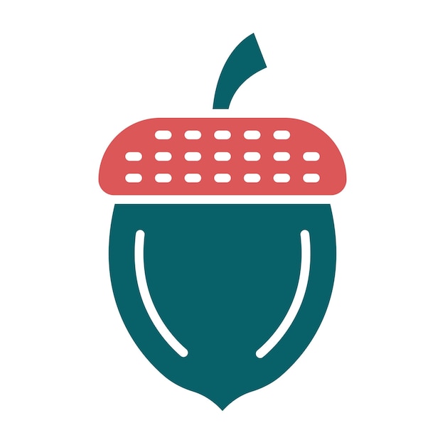 Vector Design Acorn Icon Style