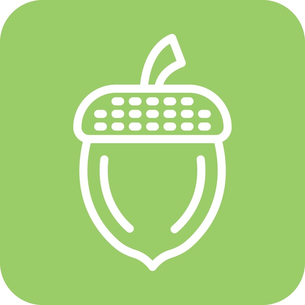 Vector Design Acorn Icon Style