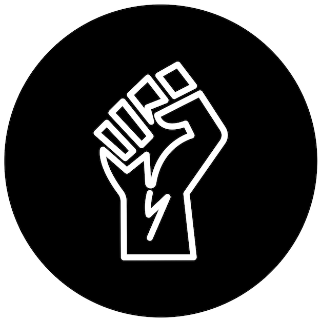 Vettore vector design activism icon style (stile di icona dell'attivismo vettoriale)