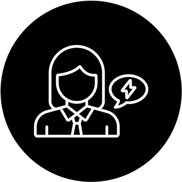 터 디자인 활동가 여성 아이콘 스타일