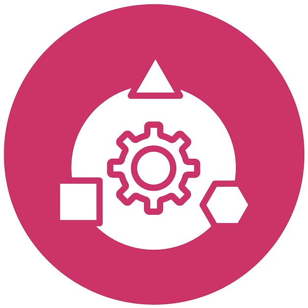 Vector Design Adaptive Learning Icon Style