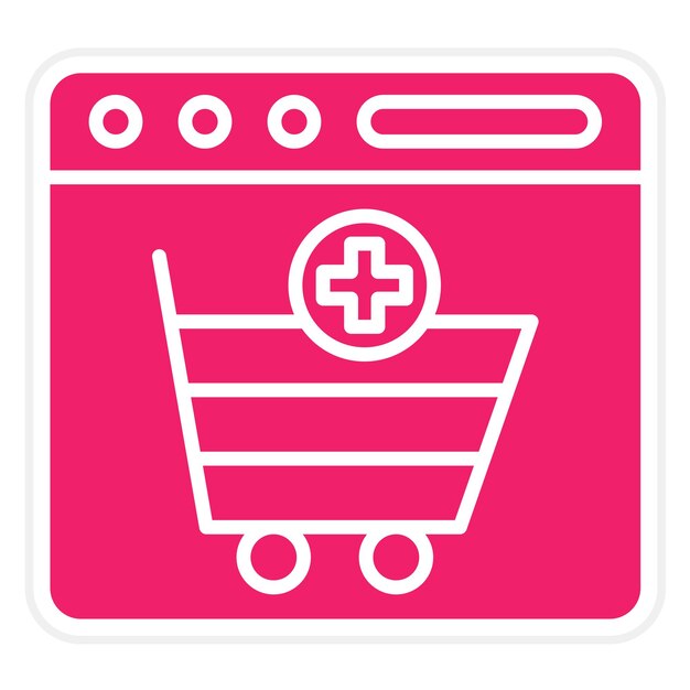 Vector vector design add to cart icon style